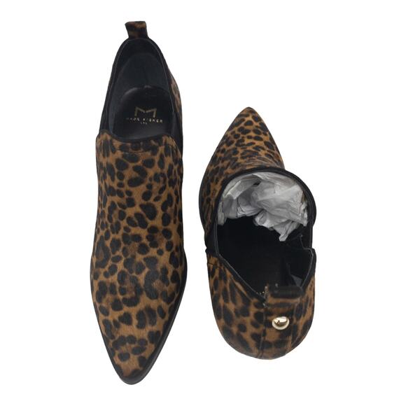 MARC FISHER  Dalaran  Leopard Calf Hair Pointed Toe Ankle Booties 7.5 Women's - Picture 8 of 13